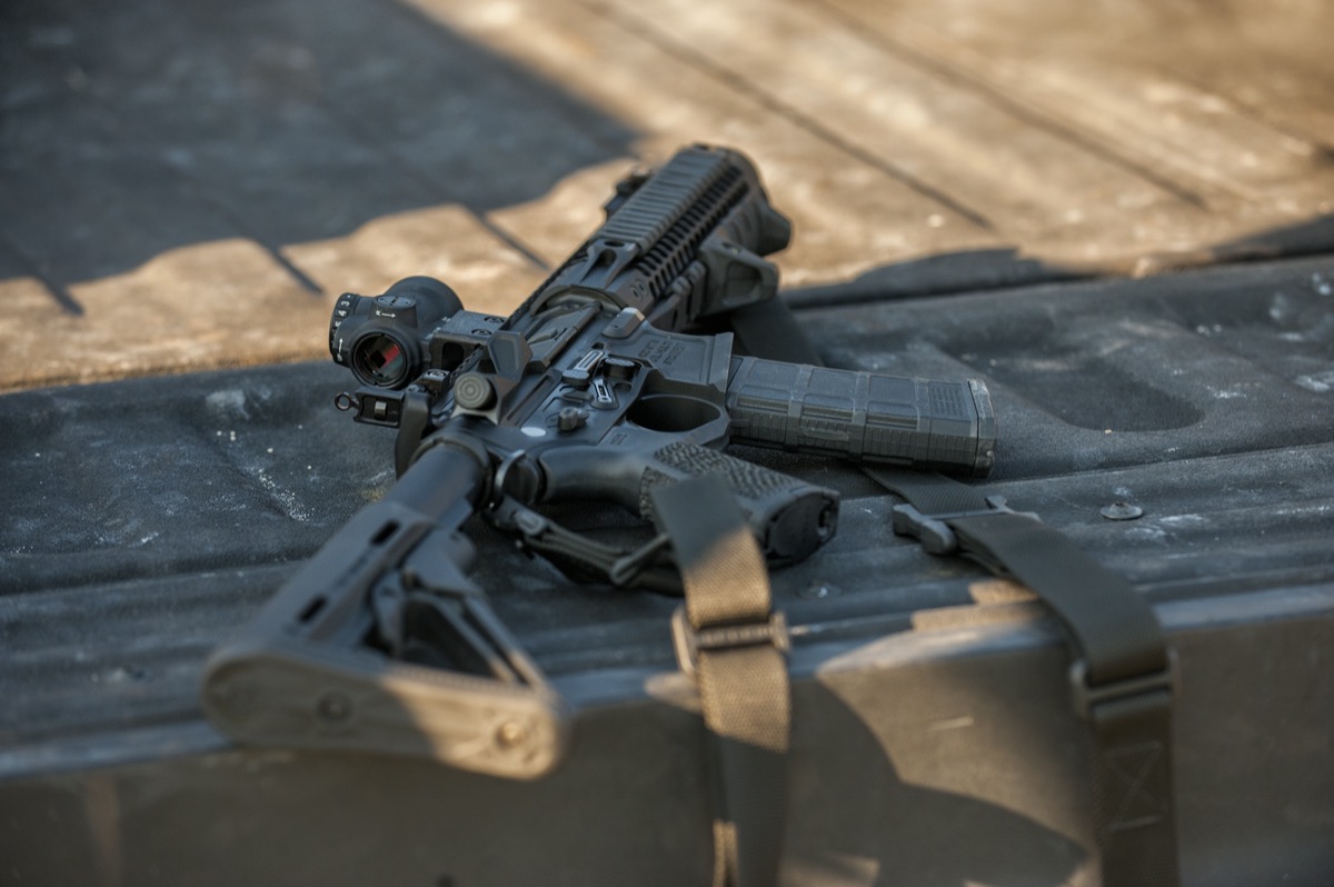 USS Academy outdoor range shooting practice