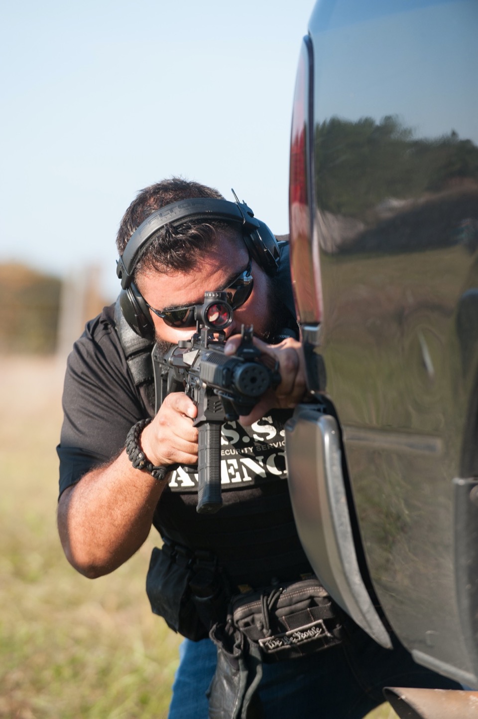 USS Academy outdoor range shooting practice
