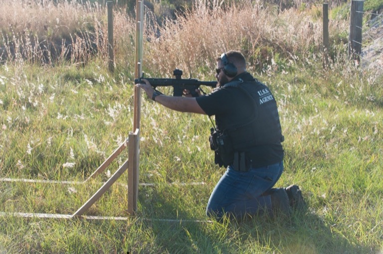 USS Academy outdoor range shooting practice