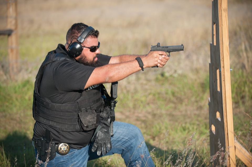 USS Academy outdoor range shooting practice