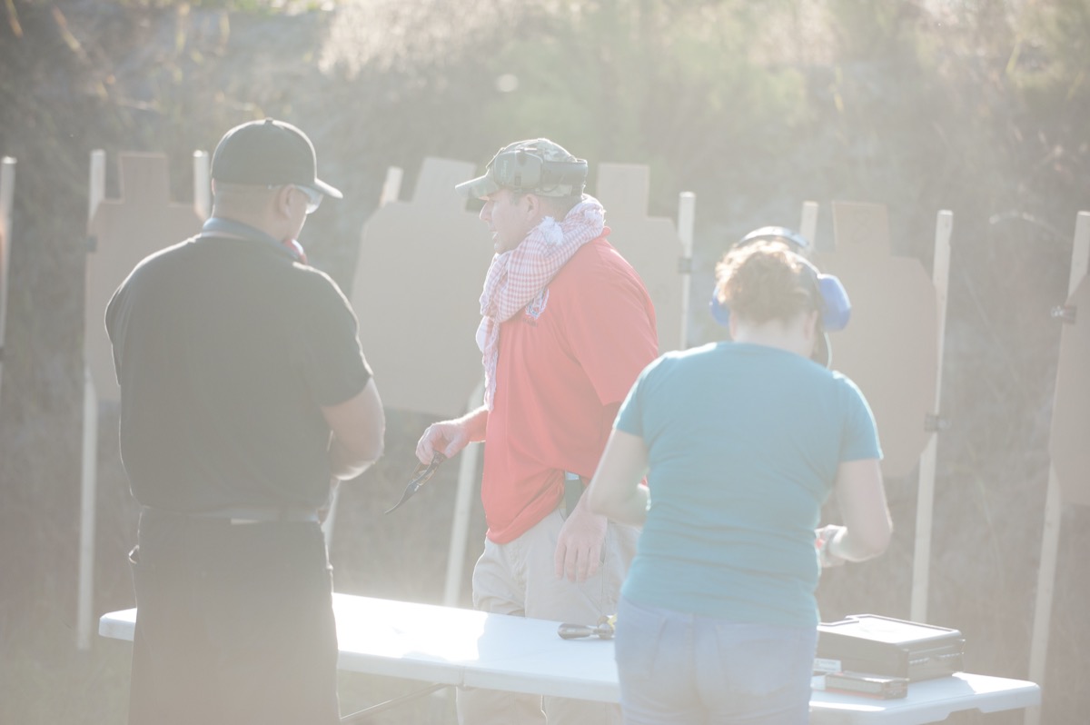 USS Academy outdoor range shooting practice