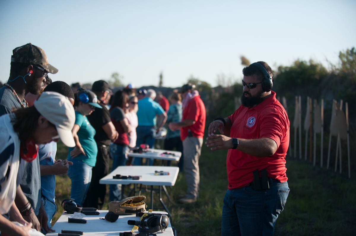 USS Academy outdoor range shooting practice