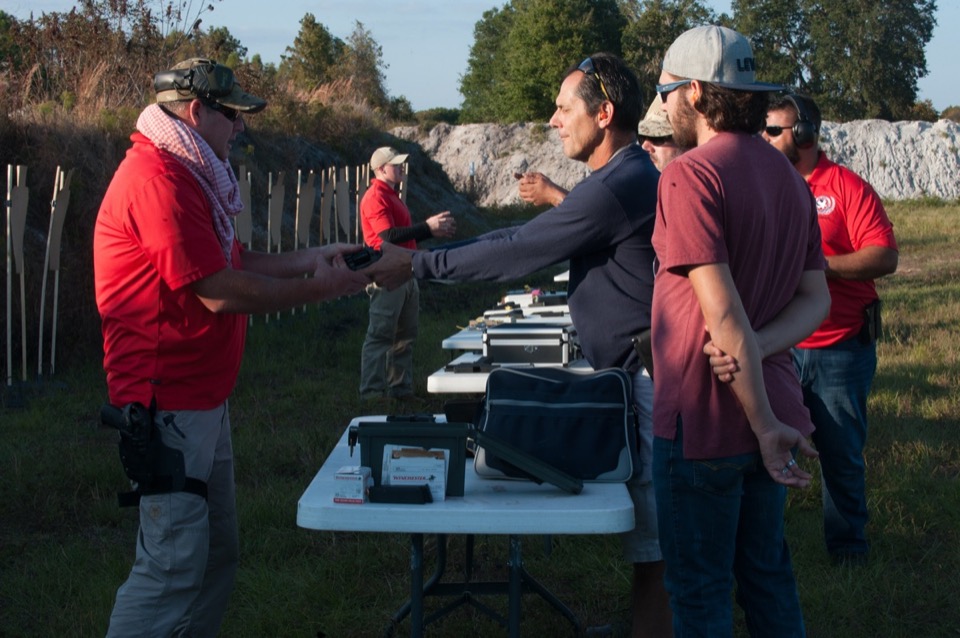 USS Academy outdoor range shooting practice