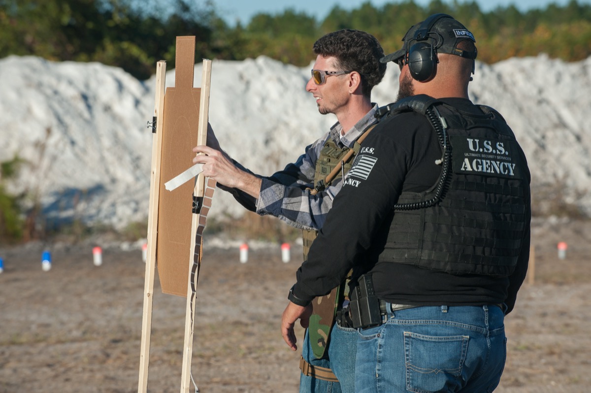 USS Academy outdoor ranch firearms training