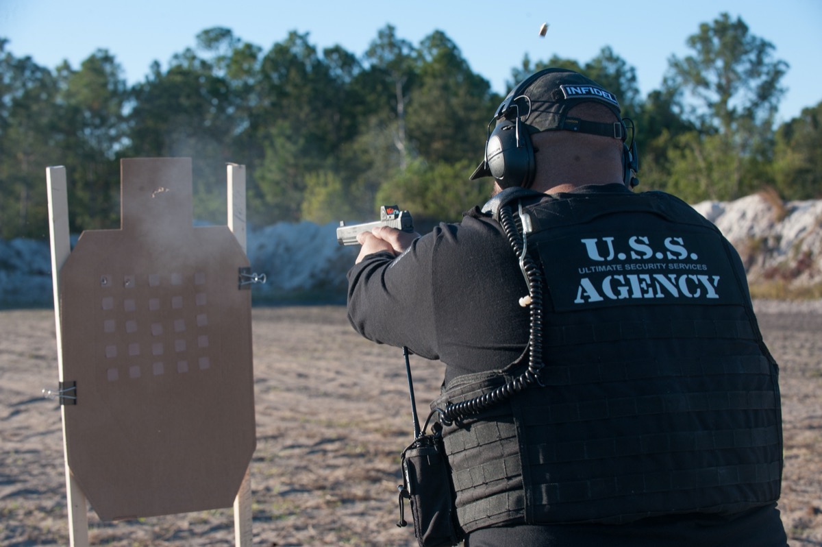 USS Academy outdoor ranch firearms training