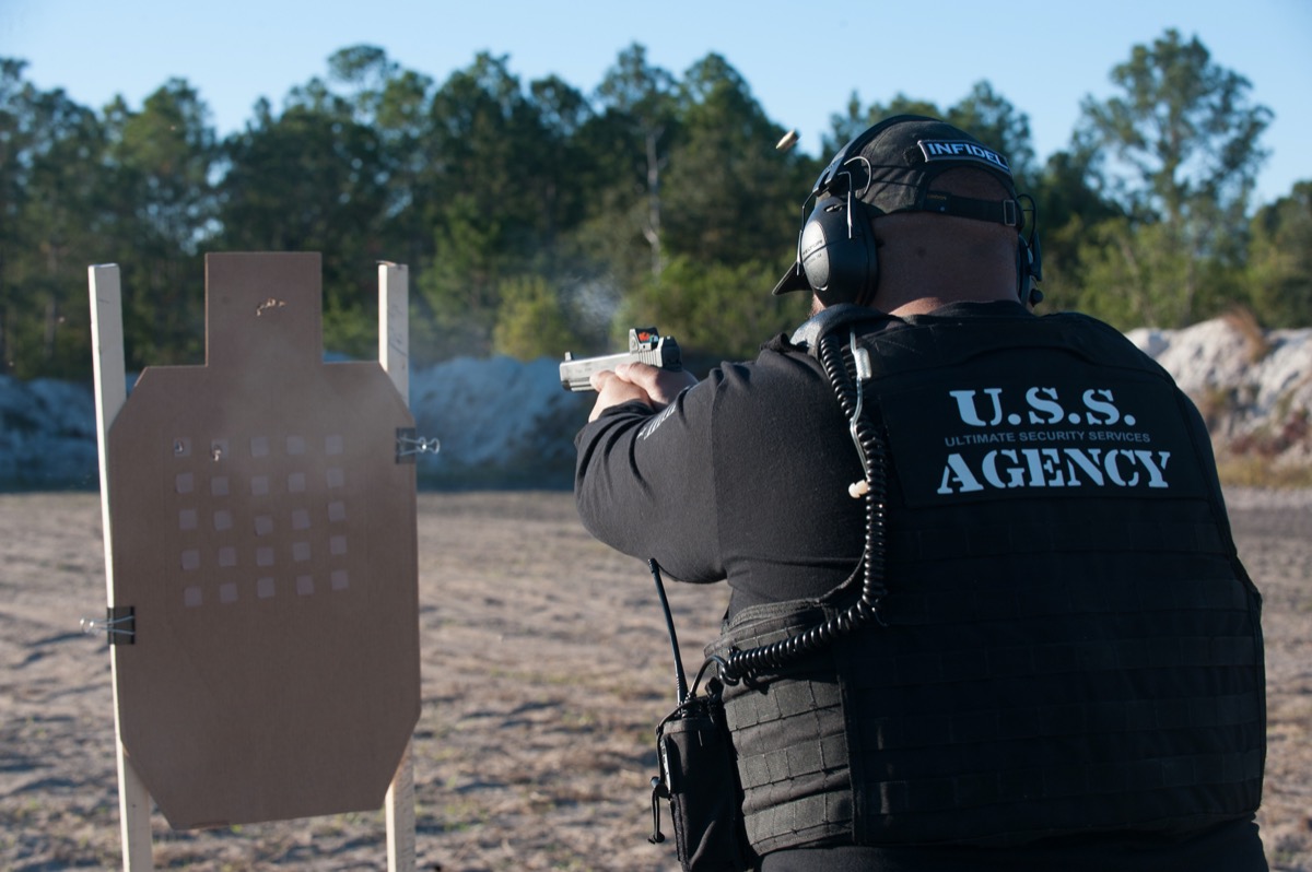 USS Academy outdoor ranch firearms training