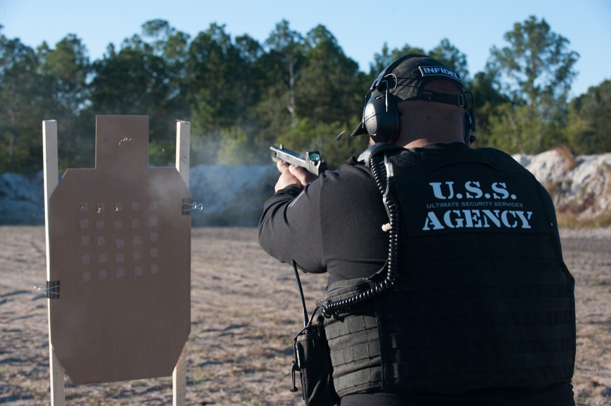 USS Academy outdoor ranch firearms training