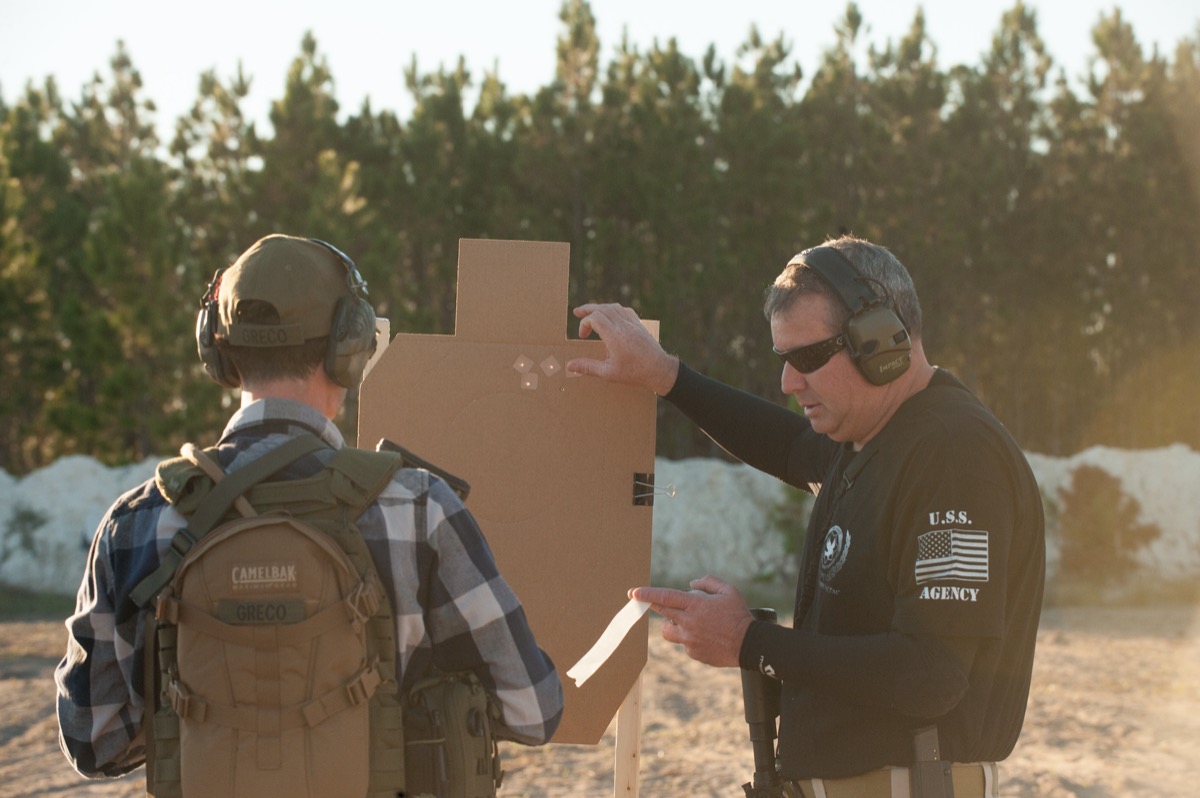 USS Academy outdoor ranch firearms training