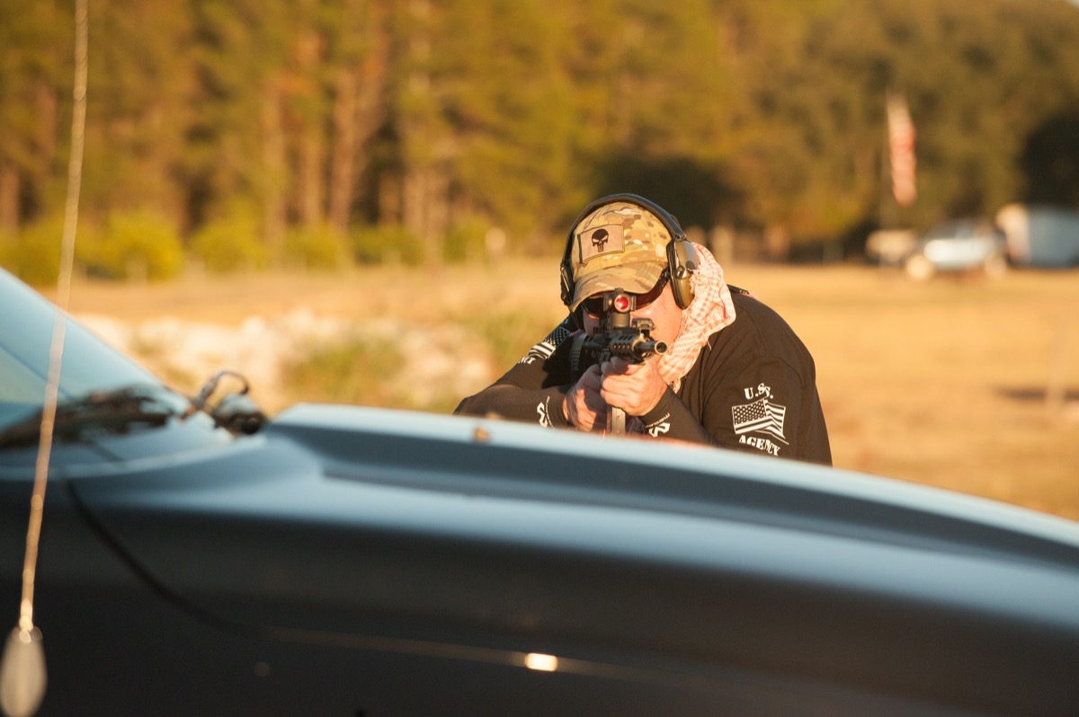 USS Academy outdoor ranch firearms training