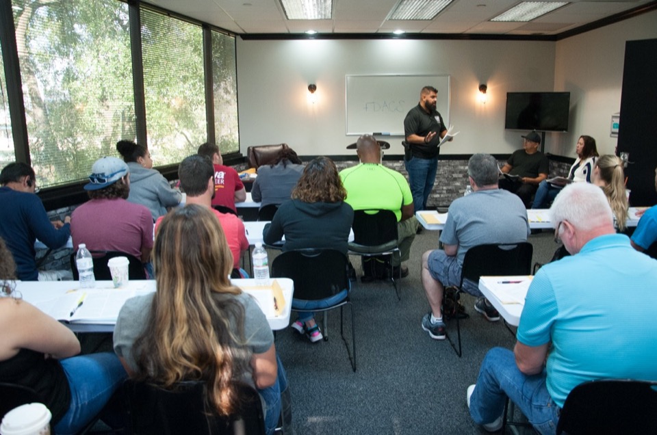 USS Academy classroom firearms instruction session