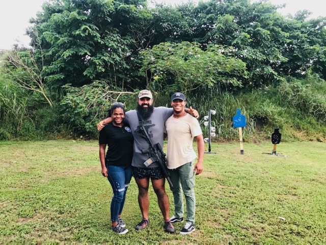 USS Academy team at outdoor training range